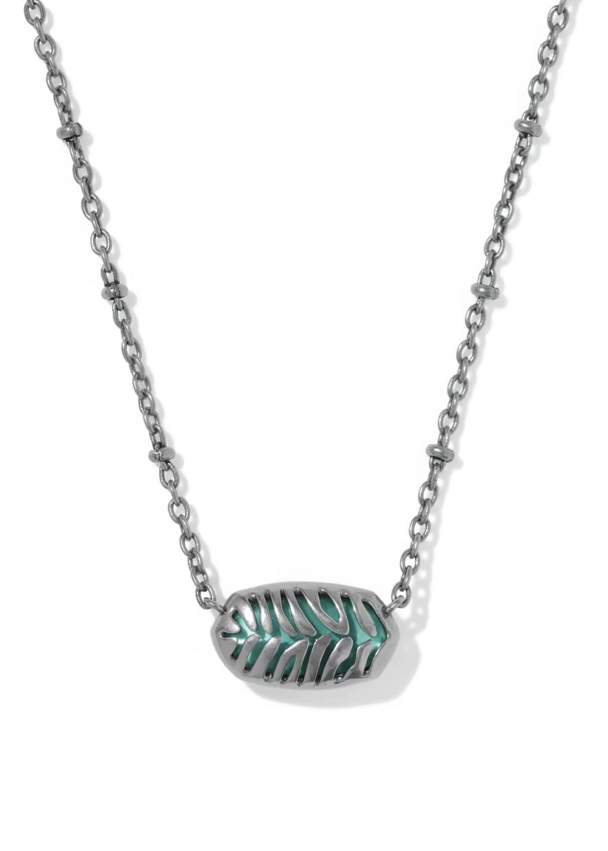 KENDRA SCOTT TIGER STRIPED ELISA SHORT PENDANT NECKLACE