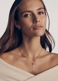 KENDRA SCOTT FATE CHARM HUGGIE EARRINGS