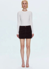 PISTOLA UMA HIGH RISE MINI SKIRT - MOCHA