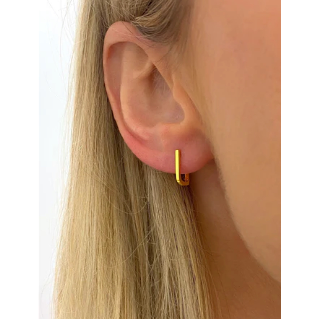 LETS HANG HUGGIE HOOP EARRINGS