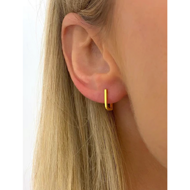 LETS HANG HUGGIE HOOP EARRINGS