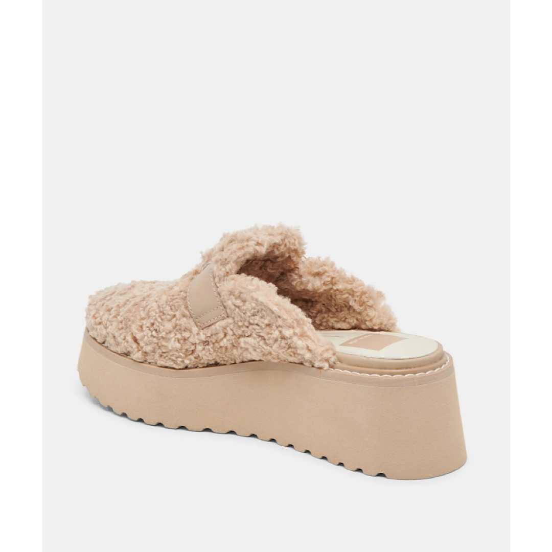 DOLCE VITA LELANI PLUSH FLATS - NATURAL