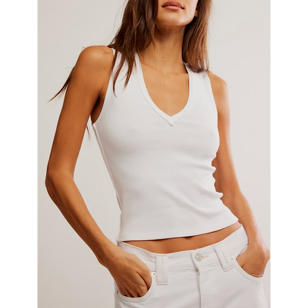 FREE PEOPLE NERIA TANK - IVORY