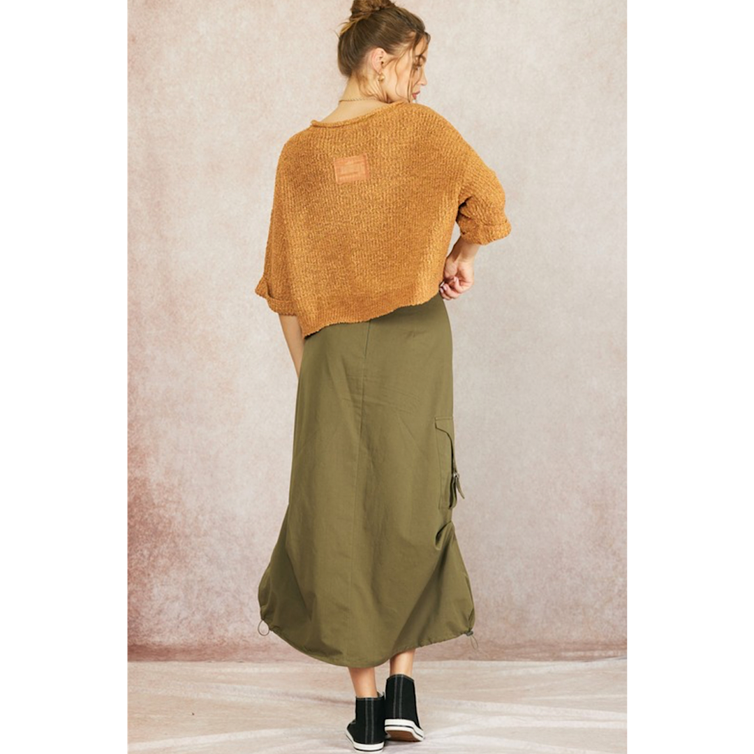 THE ASTRID CARGO MIDI SKIRT