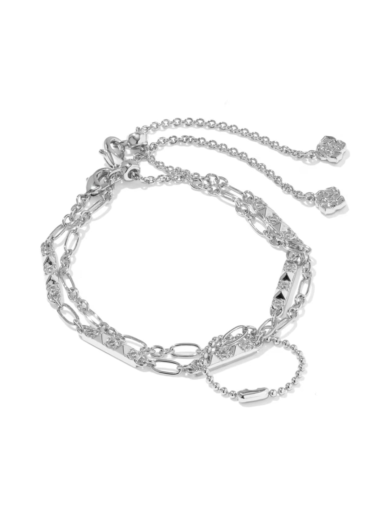 KENDRA SCOTT FATE SET OF 2 DELICATE CHAIN BRACELETS