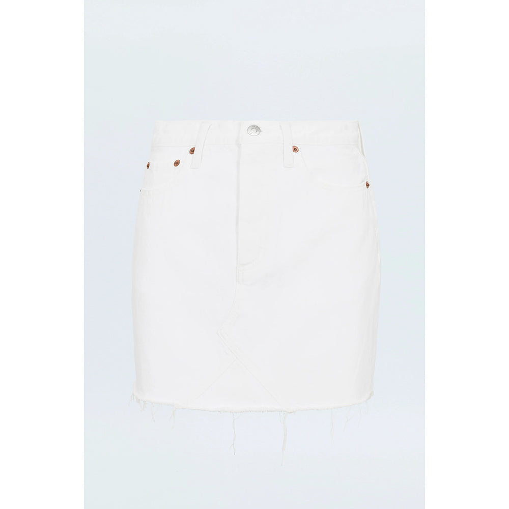 PISTOLA KAT HIGH RISE VINTAGE SKIRT - LUXE WHITE