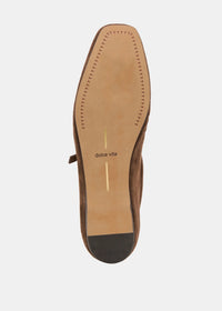 DOLCE VITA REYES BALLET FLATS DARK BROWN SUEDE