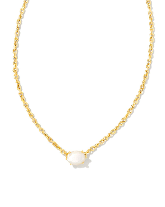 KENDRA SCOTT CAILIN PENDENT NECKLACE IVORY MOTHER OF PEARL