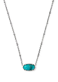 KENDRA SCOTT TIGER STRIPED ELISA SHORT PENDANT NECKLACE