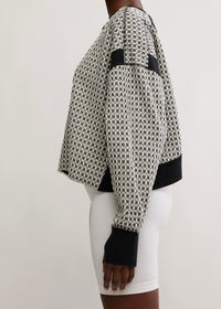 FREE PEOPLE MOVEMENT MY TIME LAYER TEXTURED - BLACK WHITE COMBO