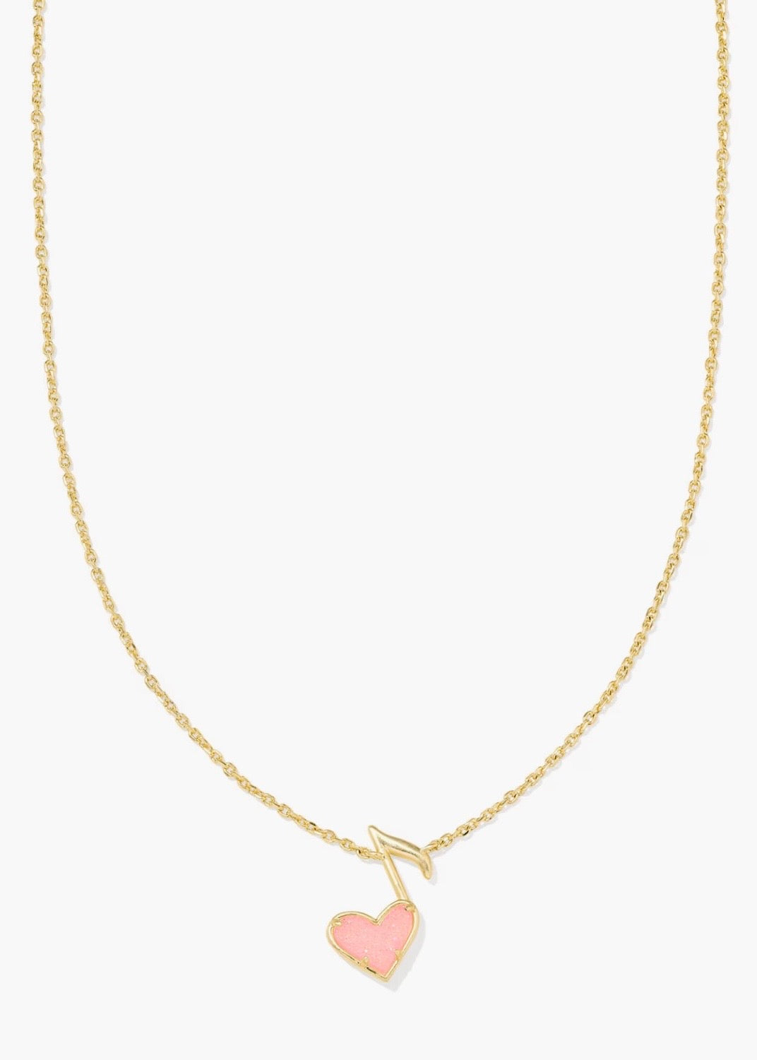 DOLLY PARTON X KENDRA SCOTT ARI HEART MUSIC NOTE SHORT PENDANT NECKLACE