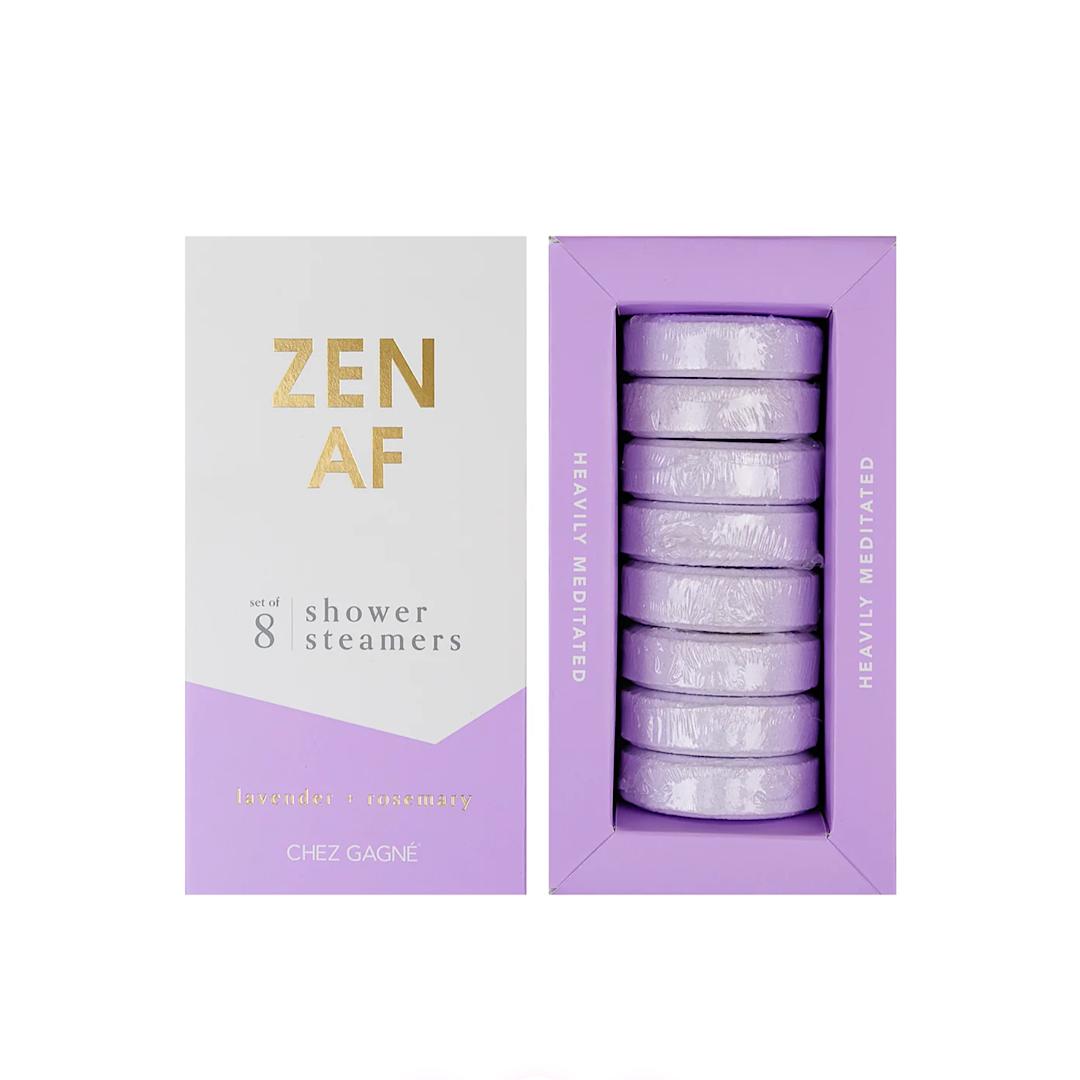 ZEN AF SET OF 8 SHOWER STEAMERS - LAVENDER + ROSEMARY