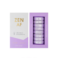 ZEN AF SET OF 8 SHOWER STEAMERS - LAVENDER + ROSEMARY