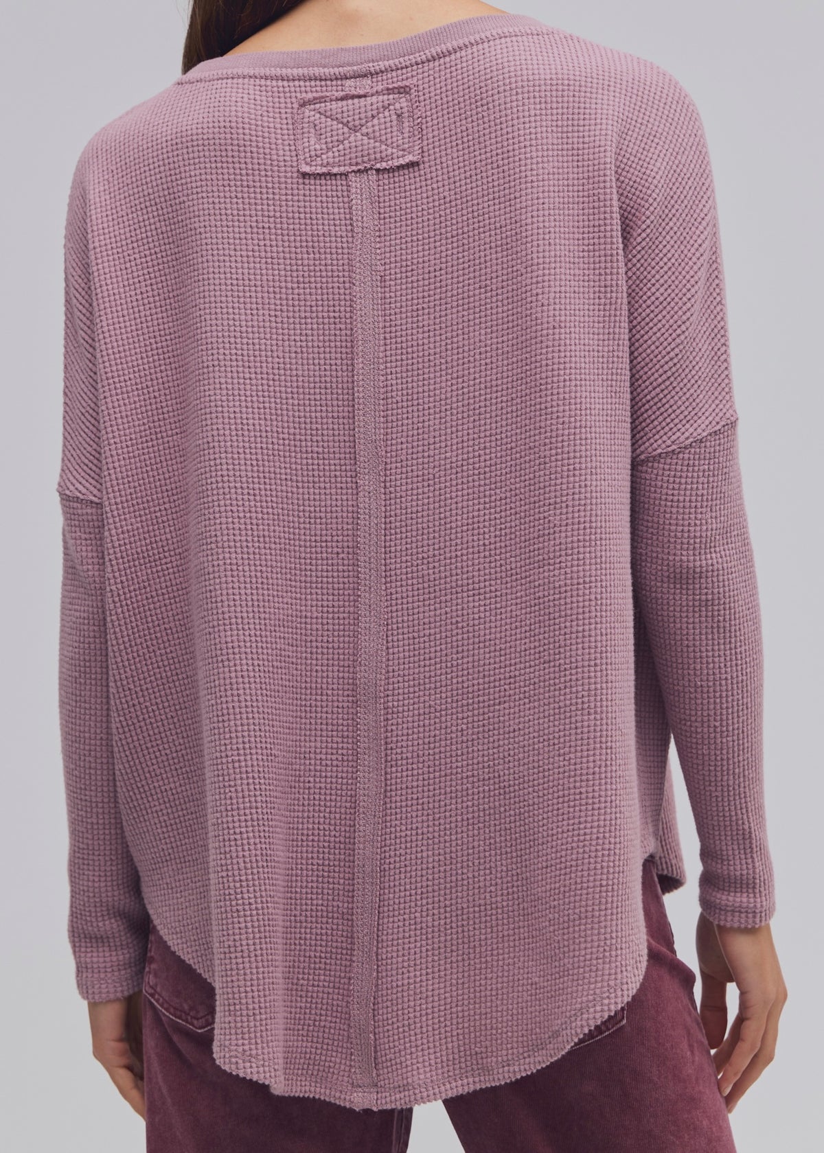 FREE PEOPLE LATTE BLUES SOLID THERMAL - WINTER TULIP