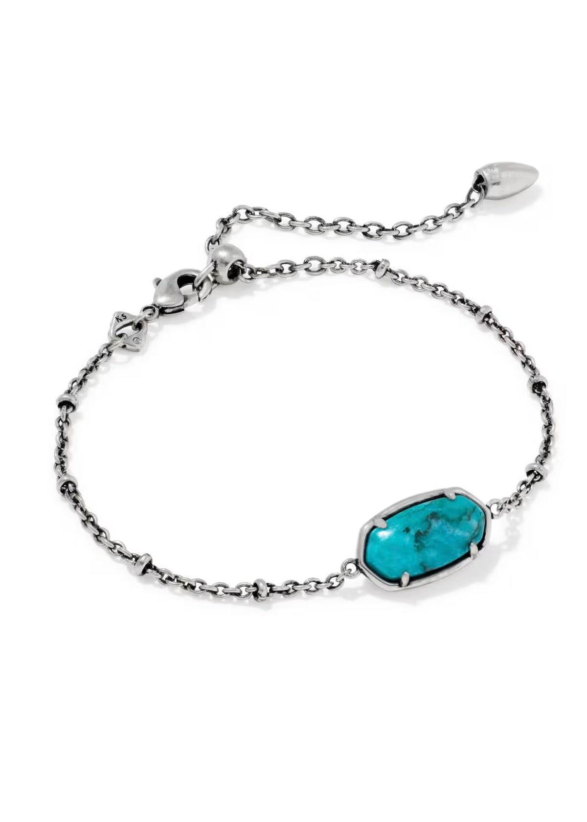 KENDRA SCOTT TIGER STRIPED ELAINA DELICATE CHAIN BRACELET