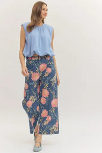 THE FLORAL CROPPED DENIM