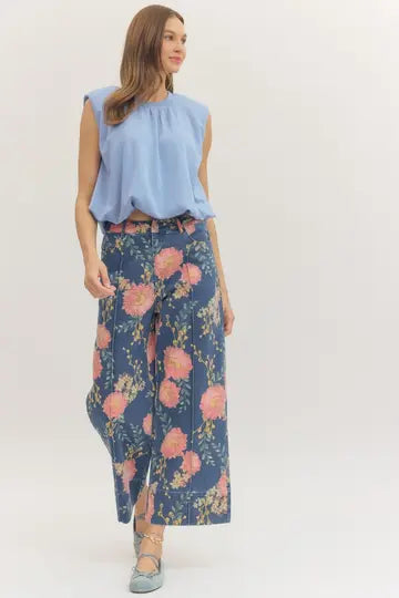 THE FLORAL CROPPED DENIM