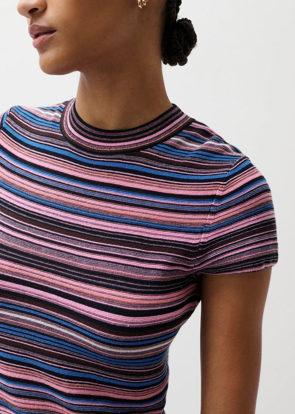 PISTOLA SELENE SWEATER TEE - EGYPTIAN BLUE STRIPE
