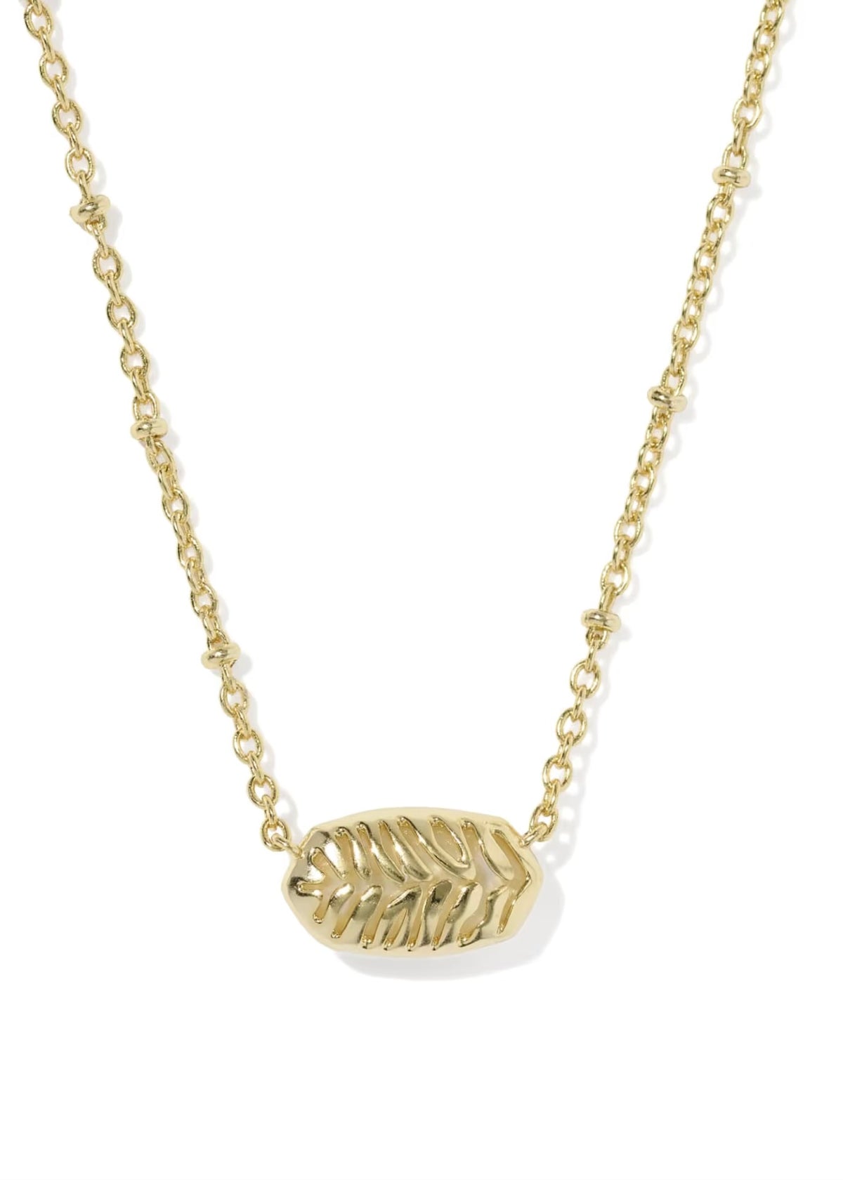 KENDRA SCOTT TIGER STRIPED ELISA SHORT PENDANT NECKLACE