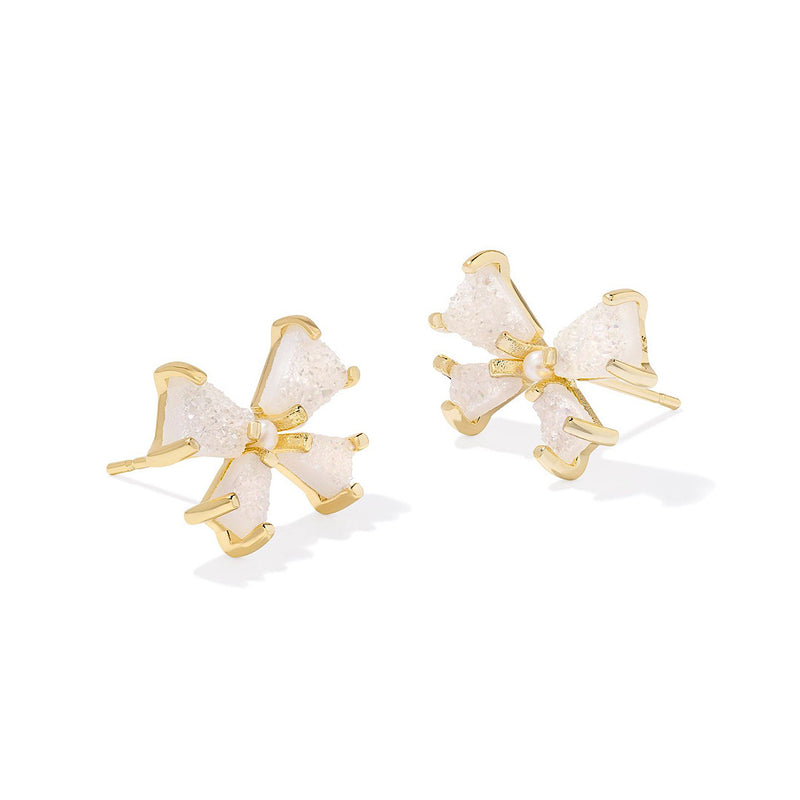 KENDRA SCOTT BLAIR BOW SMALL STUD EARRINGS