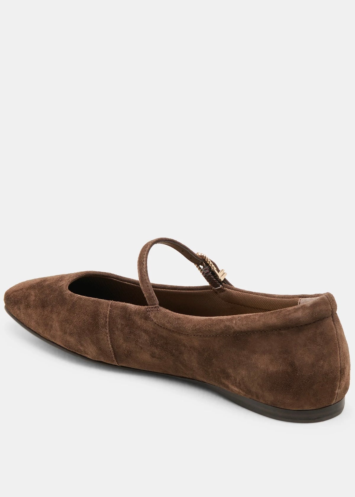 DOLCE VITA REYES BALLET FLATS DARK BROWN SUEDE