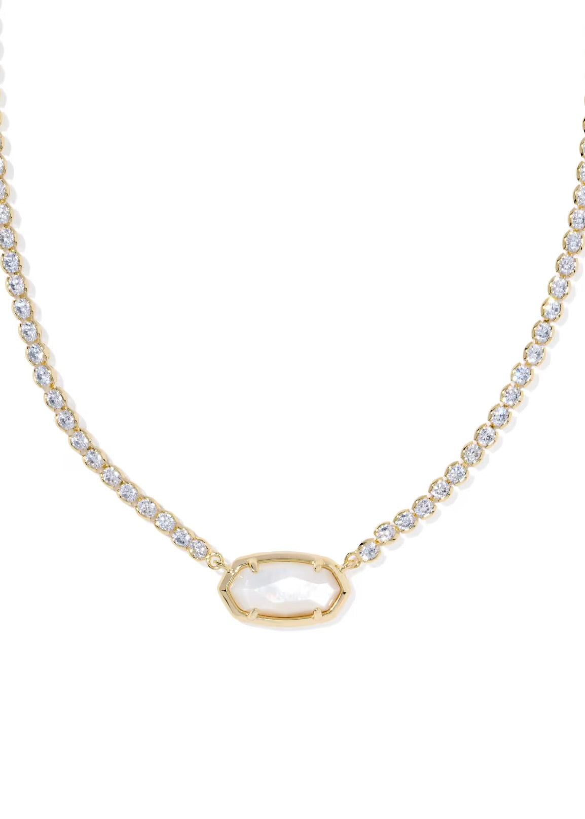 KENDRA SCOTT ELISA GOLD TENNIS NECKLACE