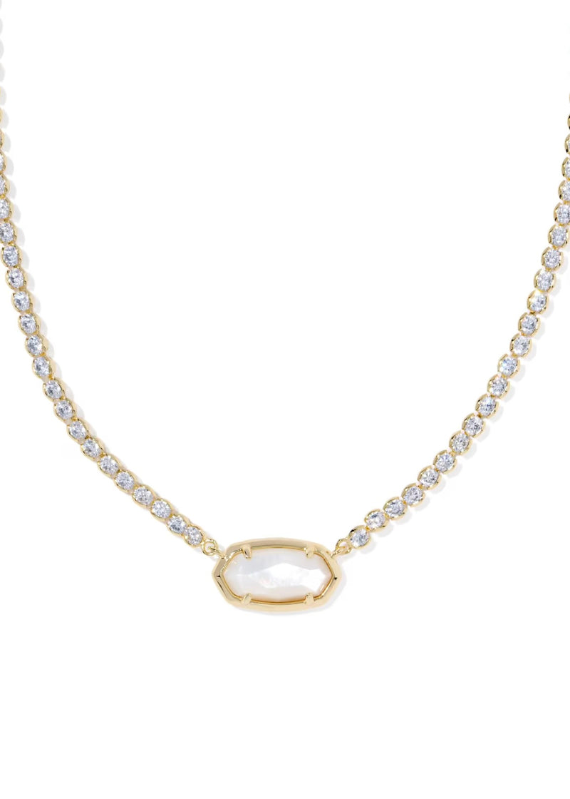 KENDRA SCOTT ELISA GOLD TENNIS NECKLACE