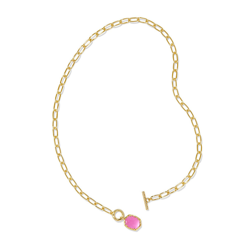 KENDRA SCOTT DAPHNE LINK AND CHAIN NECKLACE - GOLD AZALEA ILLUSION