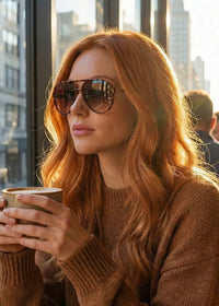 DAX EYEWEAR EARHART SUNGLASSES - CHEETAH