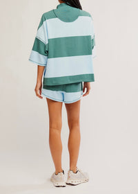 FREE PEOPLE MOVEMENT RETRO RUGBY SET - HERITAGE GREEN COMBO