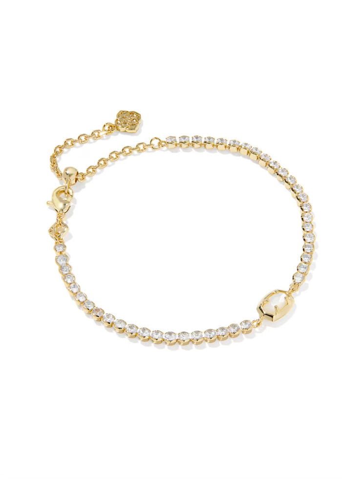 KENDRA SCOTT EMILIE GOLD TENNIS BRACELET