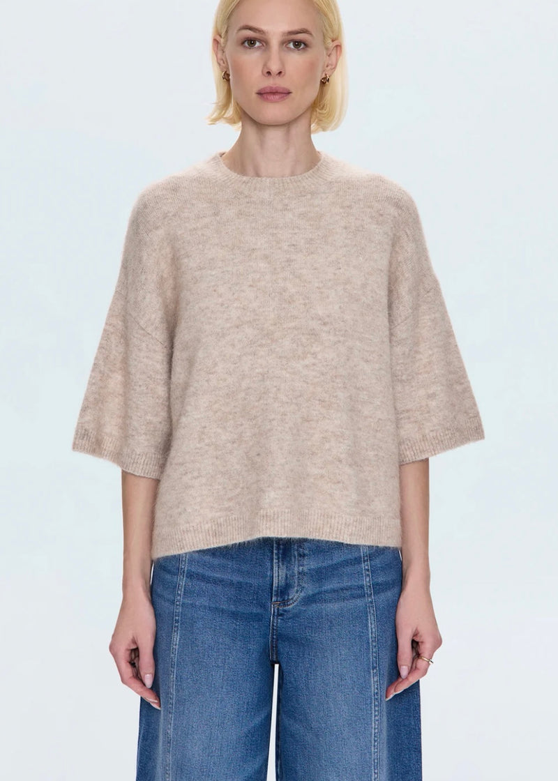 PISTOLA SHILOH CREWNECK SWEATER - OATMEAL