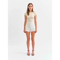 DAZE DENIM TROUBLEMAKER SHORT IN VANILLA