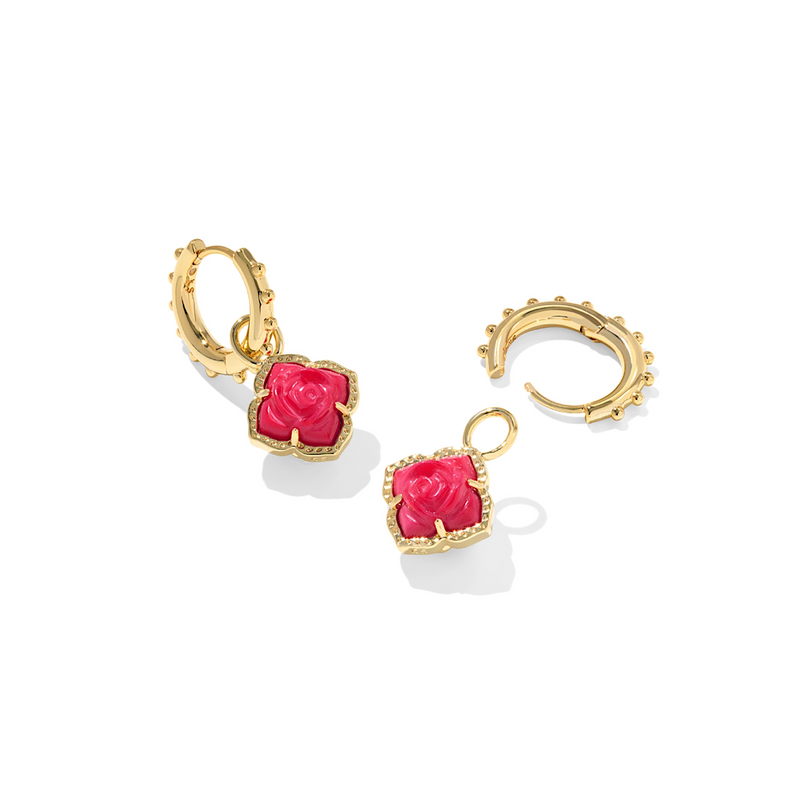 KENDRA SCOTT MALLORY ROSE HUGGIE EARRINGS
