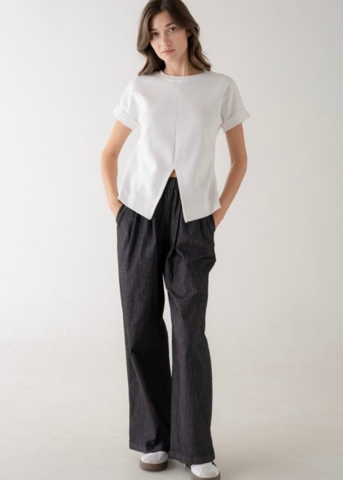 THE LIBBY ASYMMETRICAL TEE