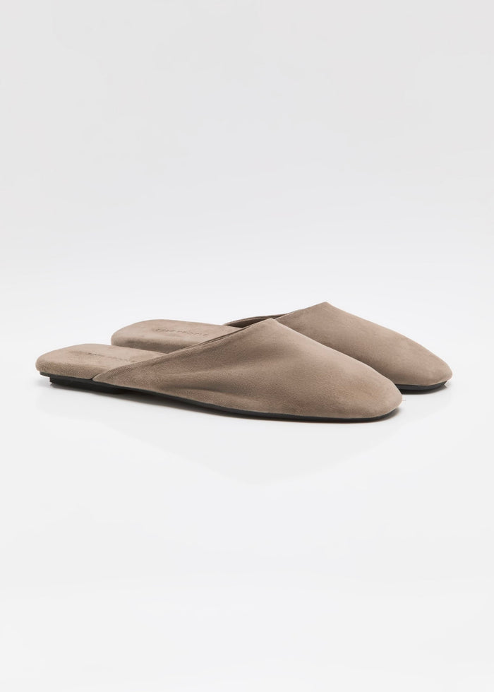 FREE PEOPLE HOUSE TOUR MULES - GREY SUEDE