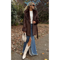 SHOW ME YOUR MUMU PENNY LANE COAT - COCOA FAUX LEATHER