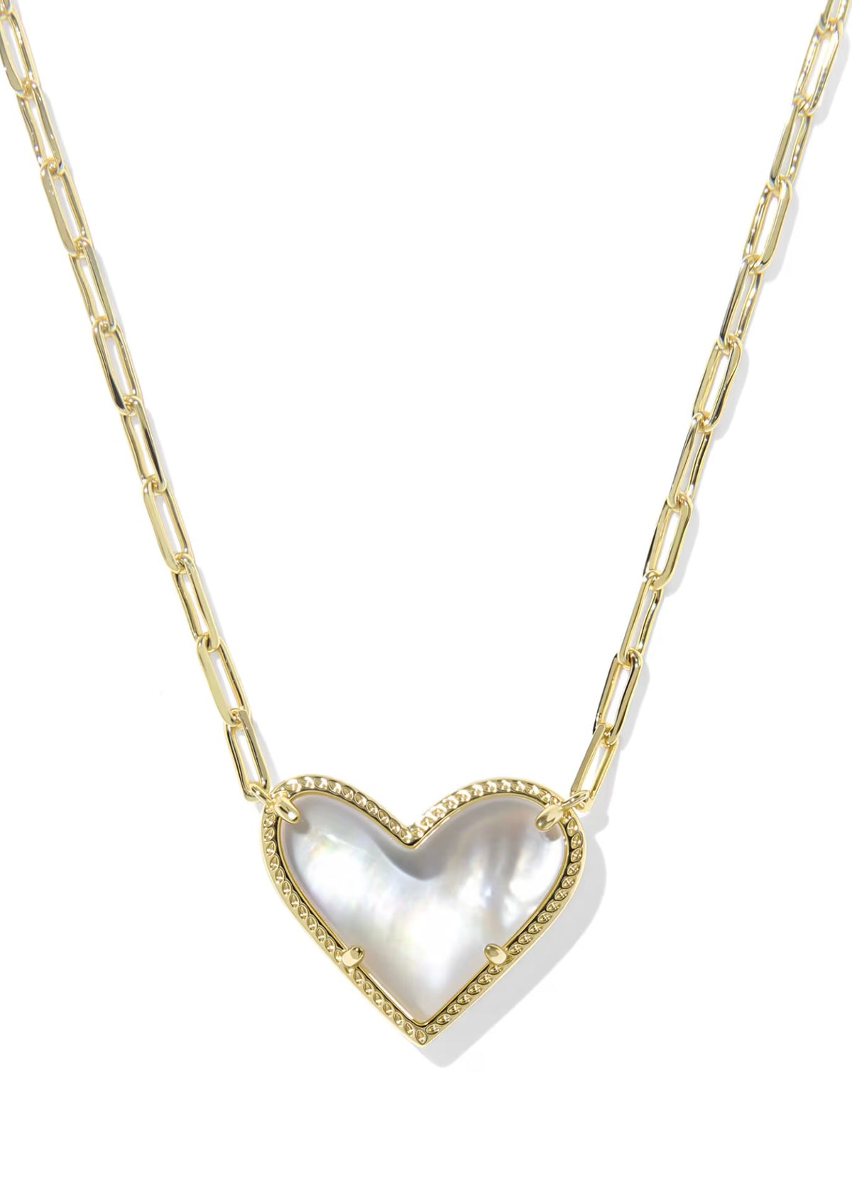KENDRA SCOTT ARI HEART STATEMENT NECKLACE