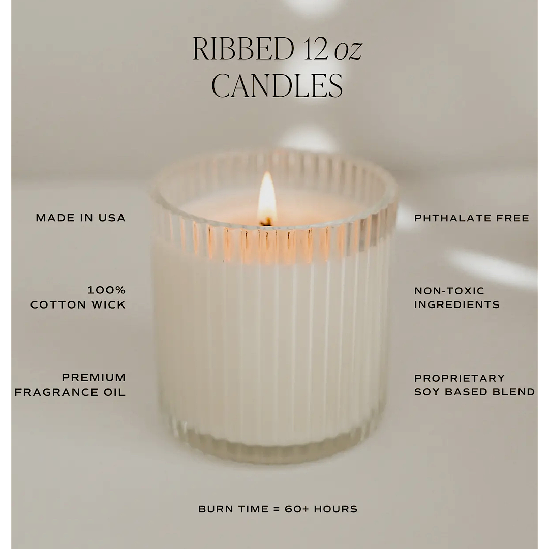 LOVE YOU FLUTED 11 OZ CANDLE