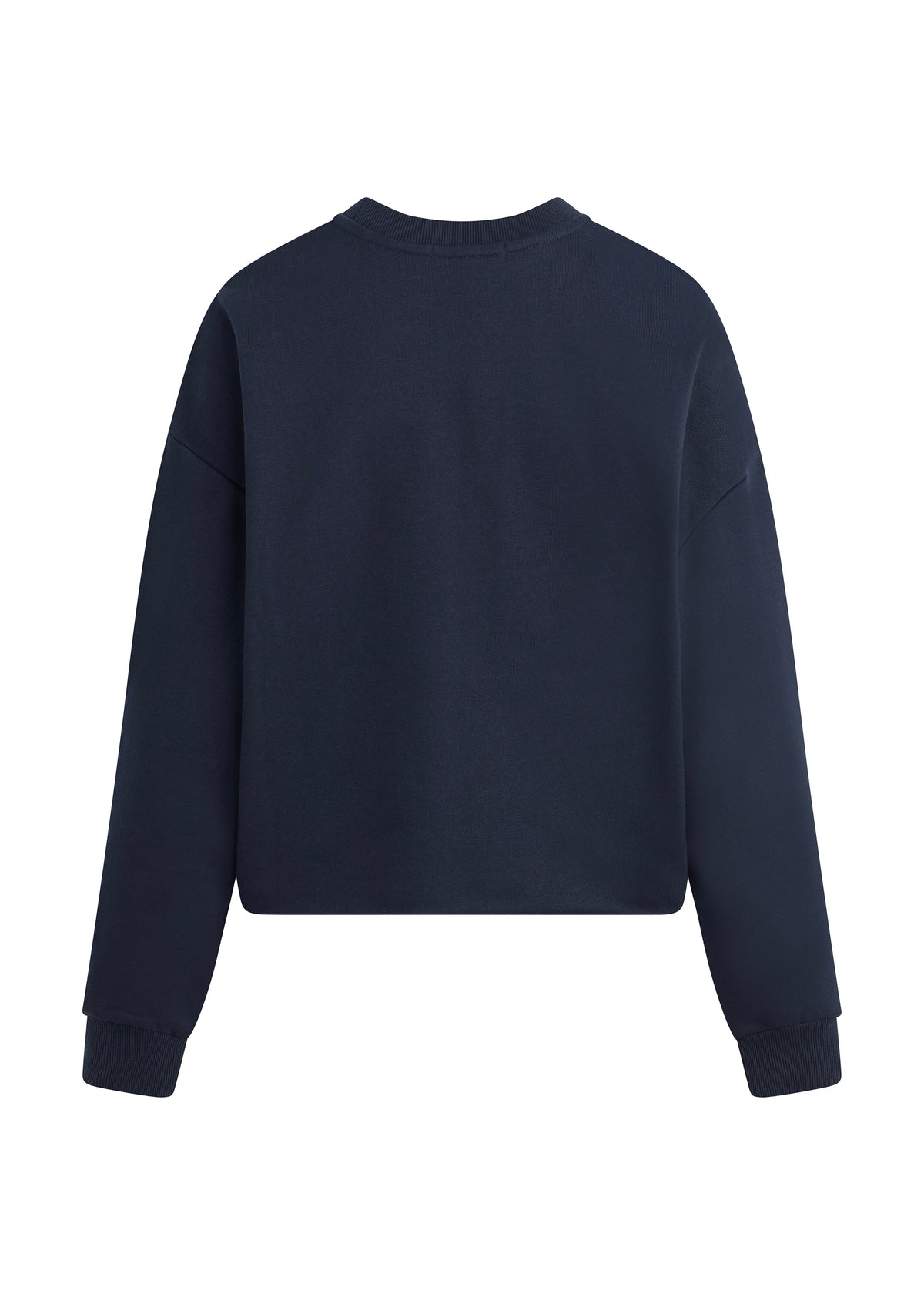 FAVORITE DAUGHTER THE CROPPED COLLEGIATE SWEATSHIRT - NAVY/WHITE