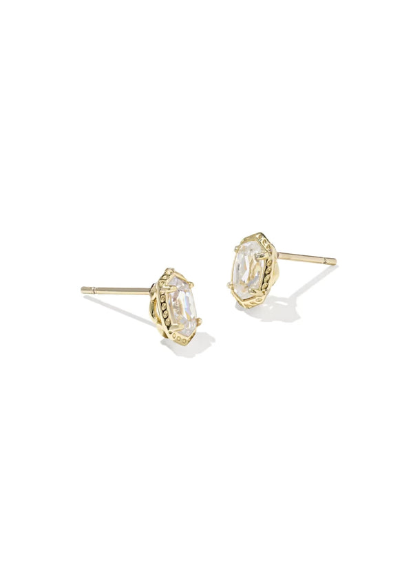 KENDRA SCOTT MINI ELLIE LUXE STUD EARRINGS - GOLD