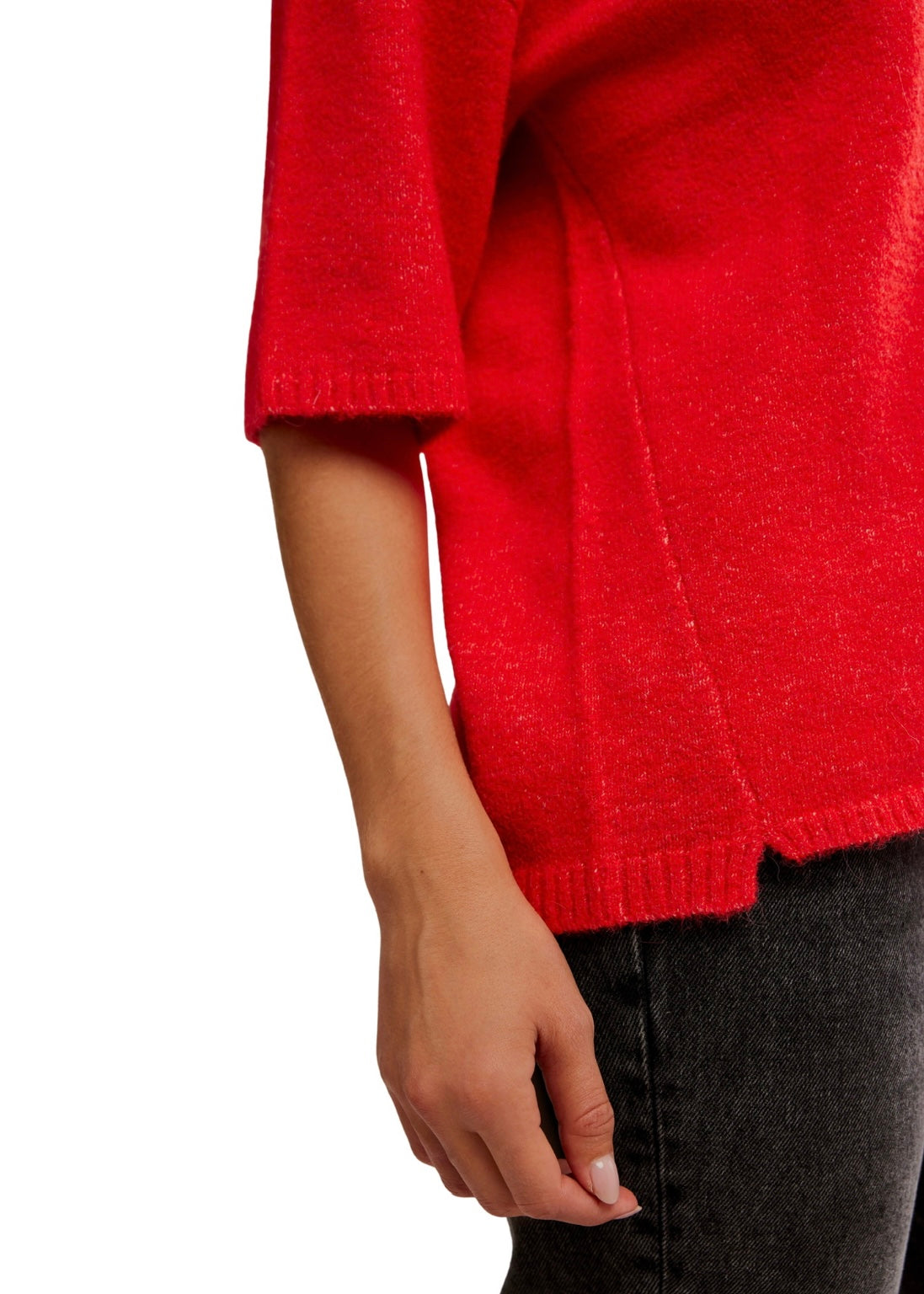 FREE PEOPLE MARGOT SWEATER TEE - CHERRY POP