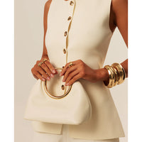 BILLINI MONROE HANDLE BAG - BONE