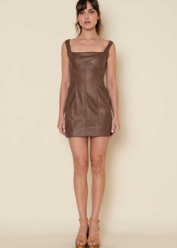 RUIN THE FRIENDSHIP LEATHER DRESS