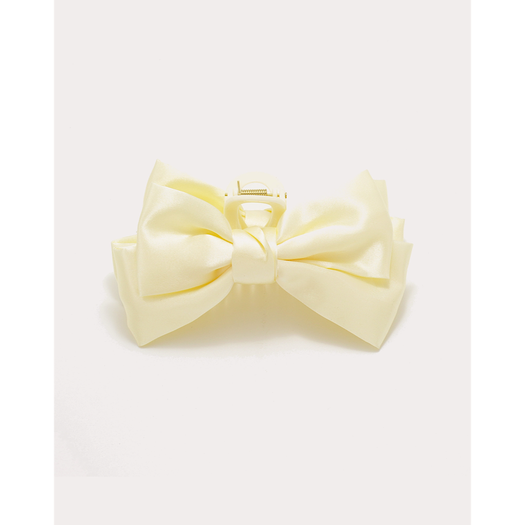 SATIN BOW HAIR CLIPS