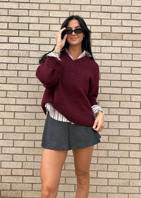 PISTOLA TALIA SWEATER - CLARET