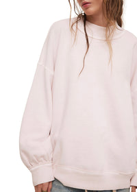 FREE PEOPLE PALM SPRINGS PULLOVER - MAUVE CHALK