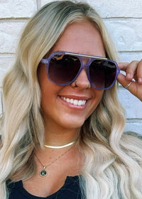 DAX EYEWEAR ASTRID SUNGLASSES - PURPLE