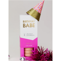 BIRTHYAY BABE SET OF 8 SHOWER STEAMERS - GRAPEFRUIT