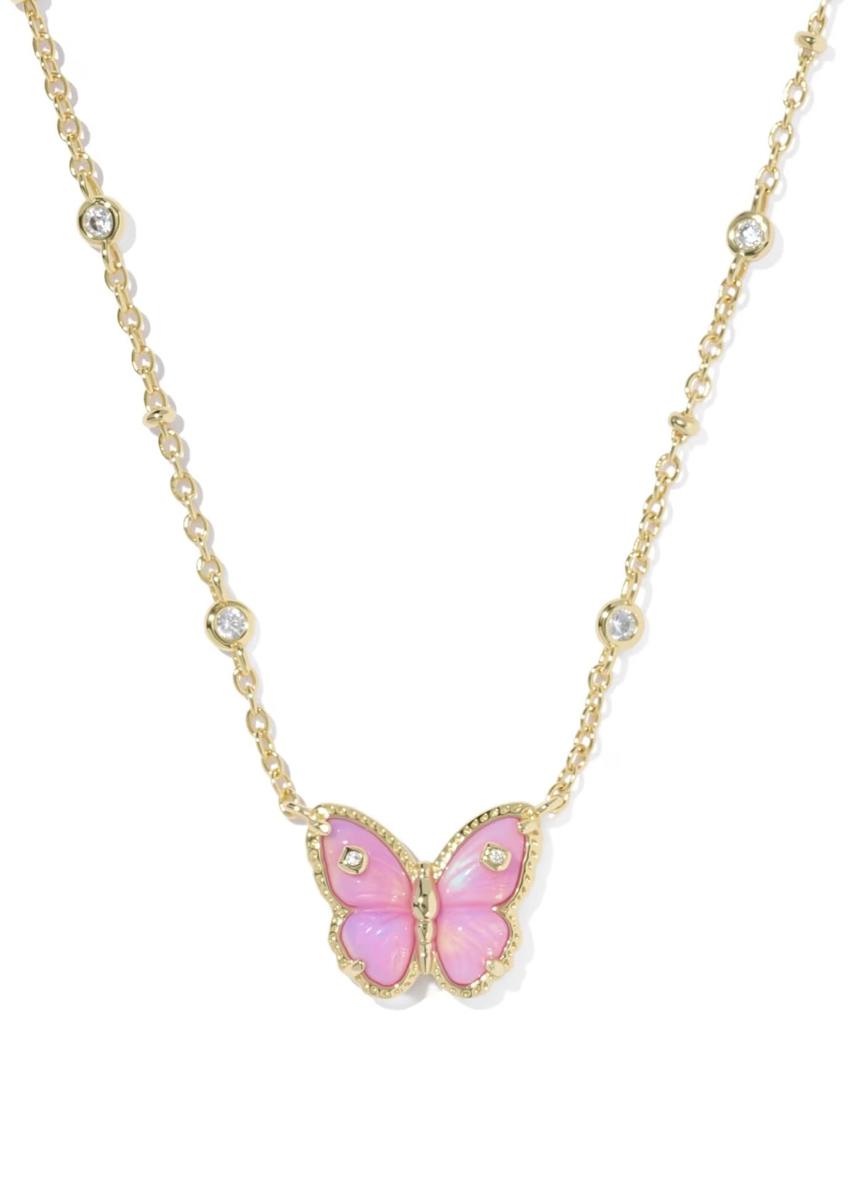 KENDRA SCOTT CAILEY BUTTERFLY SHORT PENDANT NECKLACE